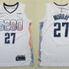 Mens Denver Nuggets #27 Jamal Murray 2024-25 White City Edition Jersey