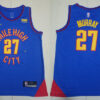 Mens Denver Nuggets #27 Jamal Murray Mile High City Blue 2022-23 Statement Edition Swingman Jersey