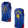 Mens Denver Nuggets #4 Russell Westbrook 2025 Blue Statement Edition Jersey