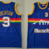 Men's Denver Nuggets Retired Player #3 Allen Iverson Stitched Blue Rainbow Mitchell&Ness 2006-2007 Hardwood Classics Swingman Jersey