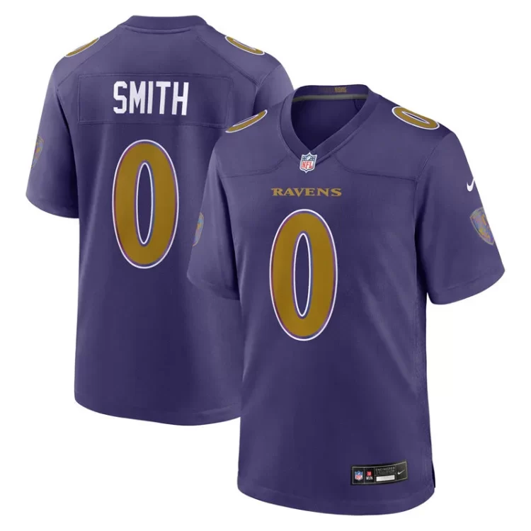 Men's Baltimore Ravens #0 Roquan Smith Nike Purple Alternate Vapor F.U.S.E 2026 Next Flight Jersey