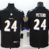 Mens Baltimore Ravens #24 Marcus Peters Nike Black Vapor Limited Player Jersey