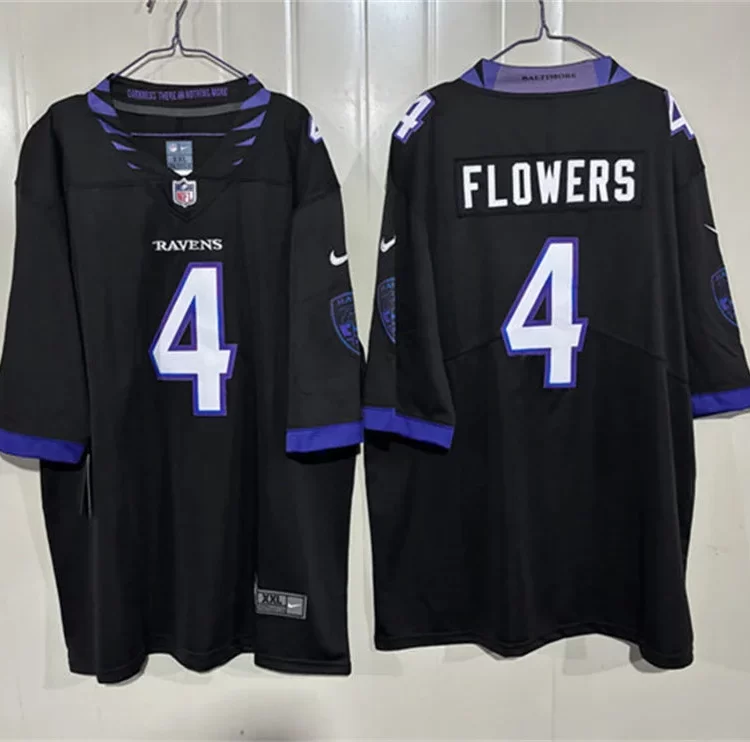 Men's Baltimore Ravens #4 Zay Flowers Nike 2026 Next Flight Purple Vapor F.U.S.E Limited Jersey