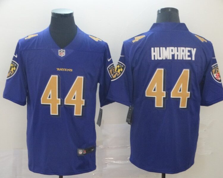 Men's Baltimore Ravens #44 Marlon Humphrey Nike Purple Alternate Vapor F.U.S.E 2026 Next Flight Jersey
