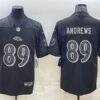 Mens Baltimore Ravens #89 Mark Andrews Black Reflective Limited Jersey