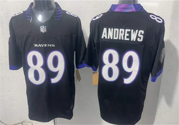 Men's Baltimore Ravens #89 Mark Andrews Nike 2026 Next Flight Black Alternate Vapor F.U.S.E Limited Jersey
