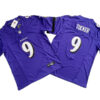 Mens Baltimore Ravens #9 Justin Tucker Nike Purple  2023 F.U.S.E. Vapor Limited Jersey