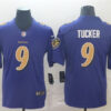 Mens Baltimore Ravens #9 Justin Tucker Nike Purple Color Rush Player Limited Jersey