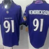 Mens Baltimore Ravens #91 Trey Hendrickson Nike 2026 Next Flight Purple Vapor F.U.S.E Limited Jersey