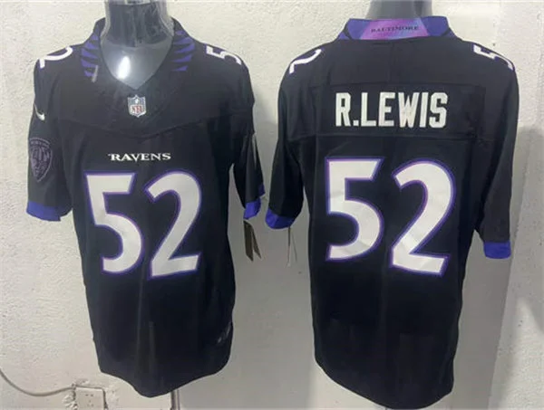 Mens Baltimore Ravens Retired Player #52 Ray Lewis Nike 2026 Next Flight Black Alternate Vapor F.U.S.E Limited Jersey