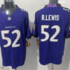 Mens Baltimore Ravens Retired Player #52 Ray Lewis Nike 2026 Next Flight Purple Vapor F.U.S.E Limited Jersey