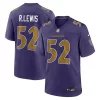 Mens Baltimore Ravens Retired Player #52 Ray Lewis Nike Purple Alternate Vapor F.U.S.E 2026 Next Flight Jersey