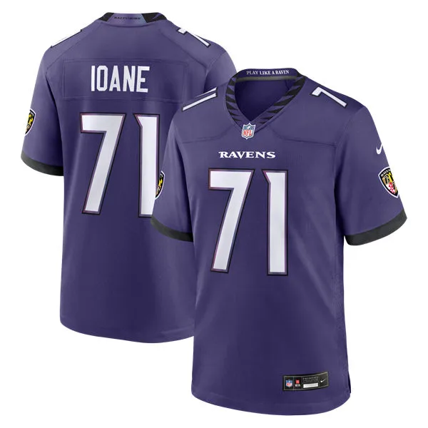Men's Baltimore Ravens #71 Vega Ioane Nike 2026 Next Flight Purple Vapor F.U.S.E Limited Jersey