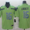 Men's Seattle Seahawks #16 Tyler Lockett Nike Neon Green Color Rush Limited Jersey