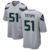 Men's Seattle Seahawks Retired Player #51 Lofa Tatupu Nike Gray Alternate Vapor Limited Jersey