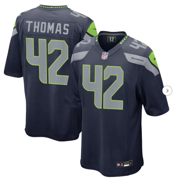 Men's Seattle Seahawks #42 Drake Thomas Nike Navy Vapor F.U.S.E. Limited Jersey