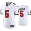 Mens Tampa Bay Buccaneers #5 Richard Sherman Nike Road White Vapor Limited Jersey