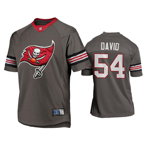 Mens Tampa Bay Buccaneers #54 Lavonte David Nike 2021 Pewter Team Logo Icon Jersey