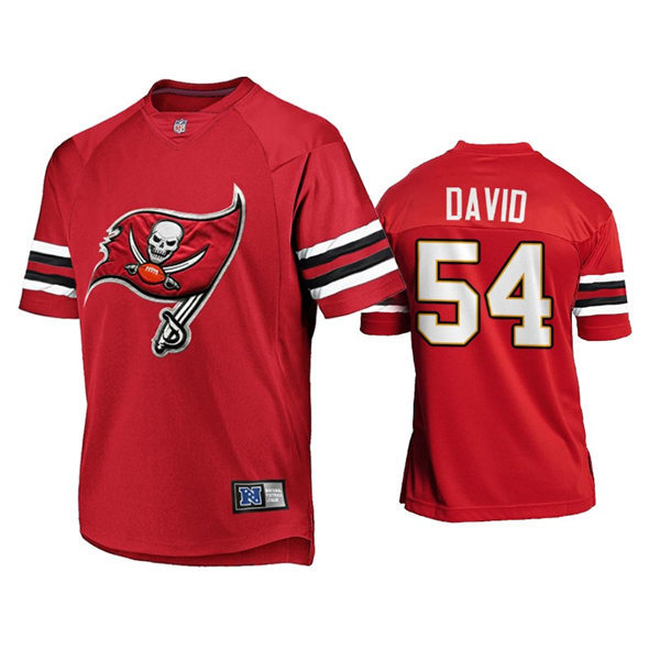 Mens Tampa Bay Buccaneers #54 Lavonte David Nike 2021 Red Team Logo Icon Jersey
