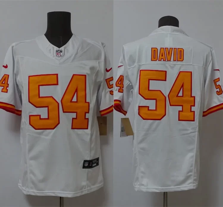 Mens Tampa Bay Buccaneers #54 Lavonte David Nike White 50th Season F.U.S.E. Limite Jersey