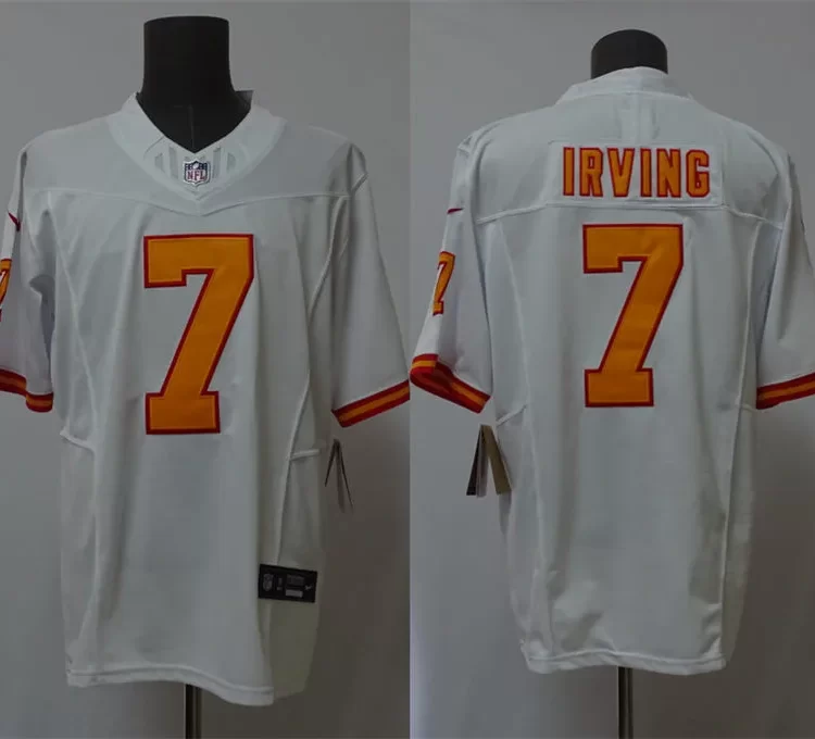 Mens Tampa Bay Buccaneers #7 Bucky Irving Nike White 50th Season F.U.S.E. Limite Jersey
