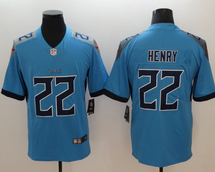 Men's Tennessee Titans #22 Derrick Henry Nike Light Blue Vapor Untouchable Limited Jersey
