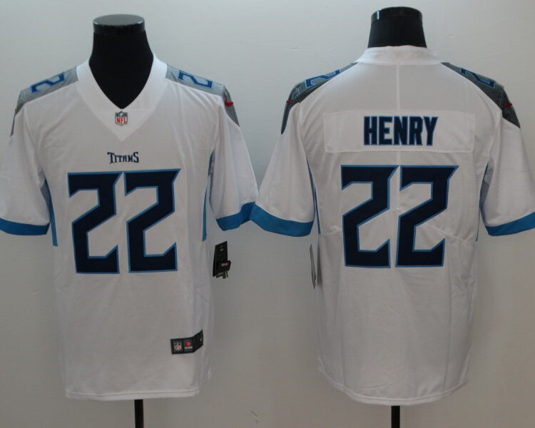 Men's Tennessee Titans #22 Derrick Henry Nike White Vapor Untouchable Limited Jersey
