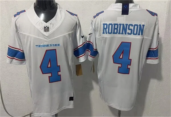 Mens Tennessee Titans #4 Wan'Dale Robinson Nike 2026 White Vapor F.U.S.E. Limited Jersey