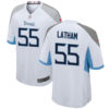 Mens Tennessee Titans #55 JC Latham Nike White Vapor F.U.S.E. Limited Jersey