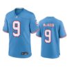 Mens Tennessee Titans #9 Steve McNair Nike Light Blue Oilers Throwback Vapor F.U.S.E. Limited Jersey