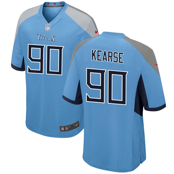 Mens Tennessee Titans Retired Player #90 Jevon Kearse Nike Light Blue Alternate Vapor F.U.S.E. Limited Jersey