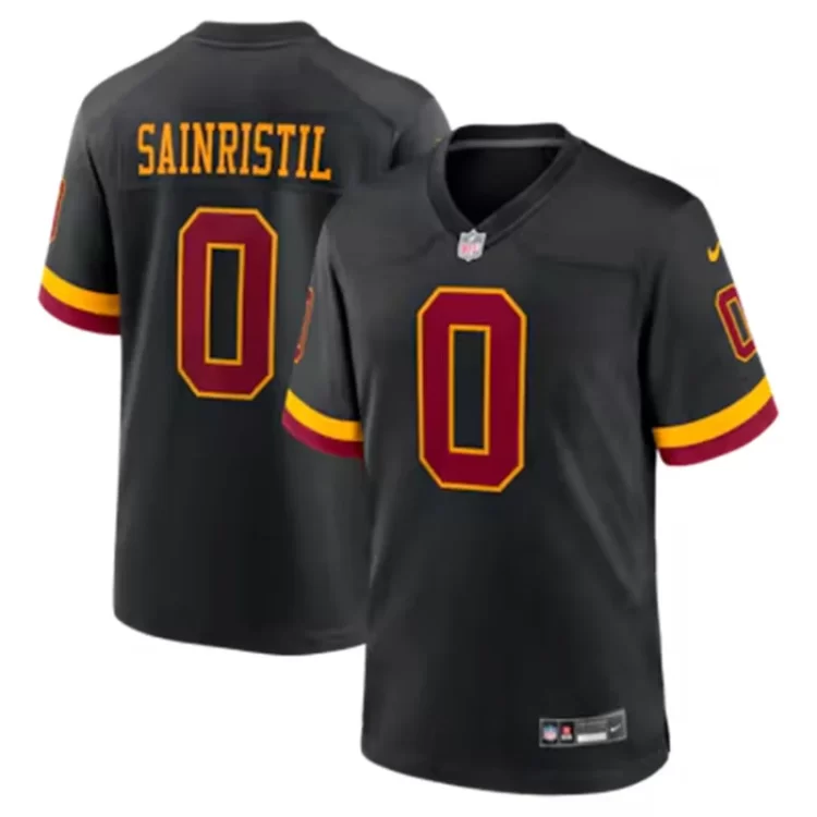 Mens Washington Commanders #0 Mike Sainristil 2026 Black Alternate Vapor F.U.S.E.Limited Jersey