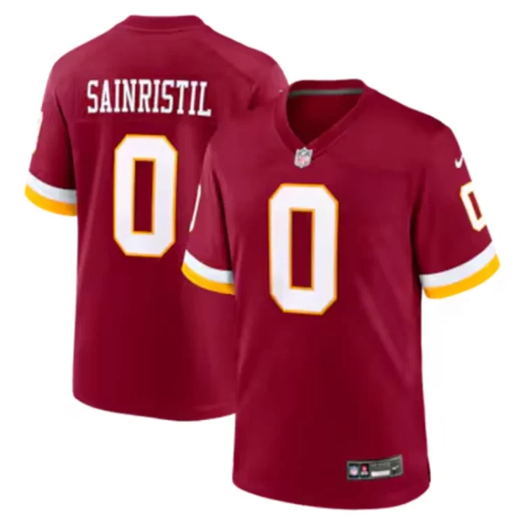 Mens Washington Commanders #0 Mike Sainristil Nike 2026 Burgundy Vapor F.U.S.E.Limited Jersey