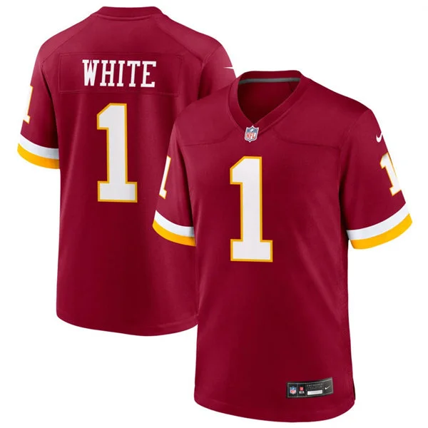 Mens Washington Commanders #1 Rachaad White Nike 2026 Burgundy Vapor F.U.S.E.Limited Jersey