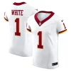 Mens Washington Commanders #1 Rachaad White Nike 2026 White Away Vapor F.U.S.E.Limited Jersey