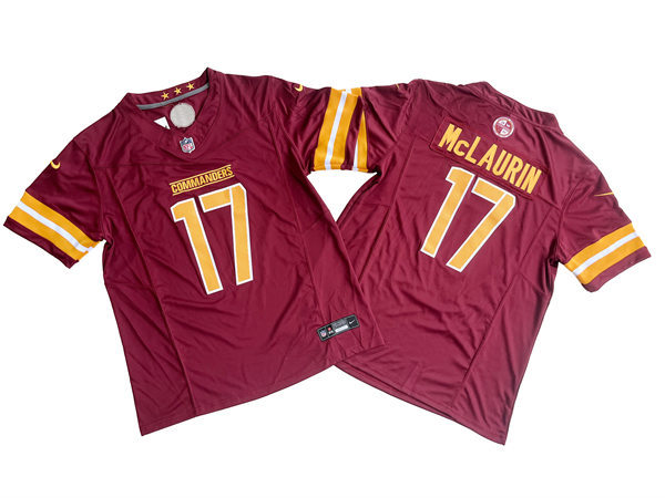 Men's Washington Commanders #17 Terry McLaurin Burgundy Vapor Limited Jersey