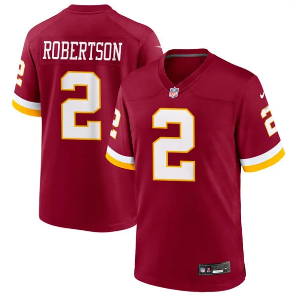 Mens Washington Commanders #2 Amik Robertson Nike 2026 Burgundy Vapor F.U.S.E.Limited Jersey