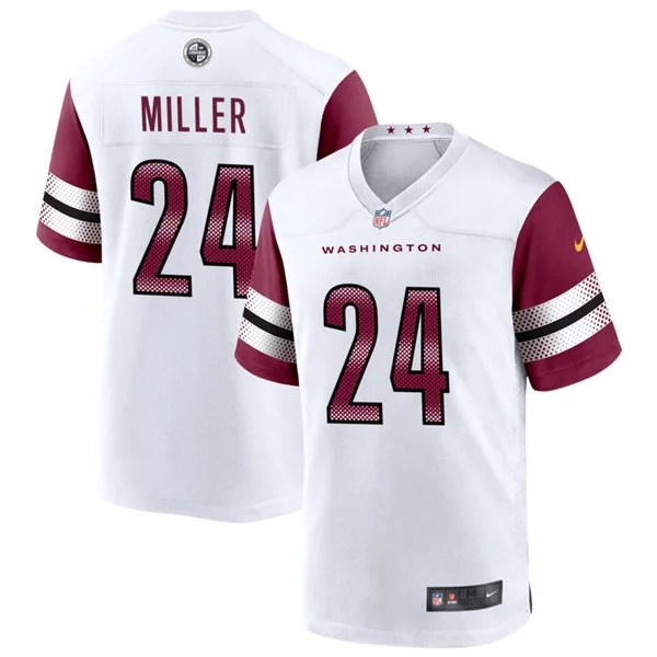Mens Washington Commanders #24 Von Miller Nike White Away Vapor Limited Jersey