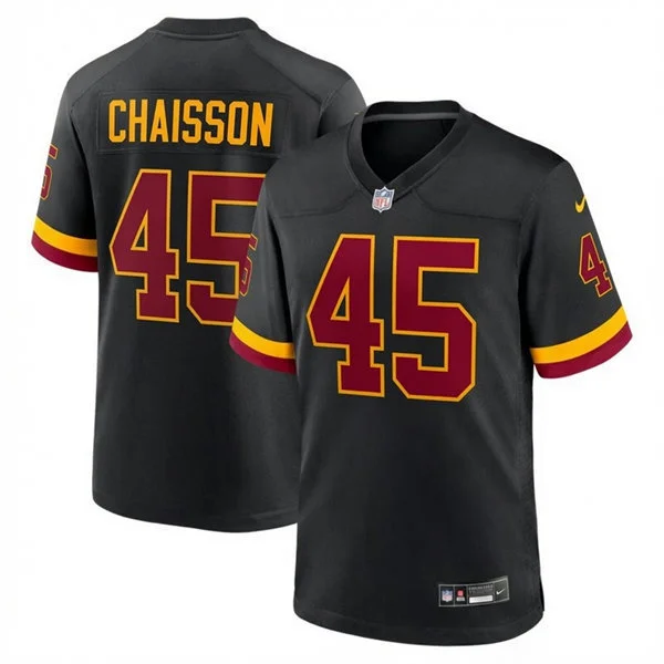 Mens Washington Commanders #45 K'Lavon Chaisson 2026 Black Alternate Vapor F.U.S.E.Limited Jersey