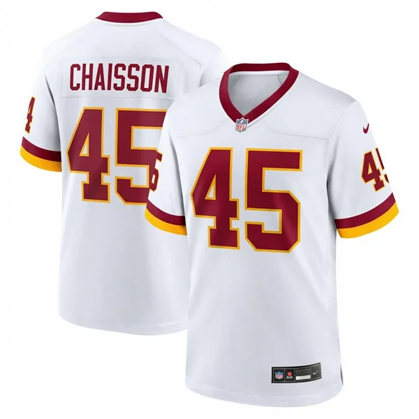 Mens Washington Commanders #45 K'Lavon Chaisson Nike 2026 White Away Vapor F.U.S.E.Limited Jersey