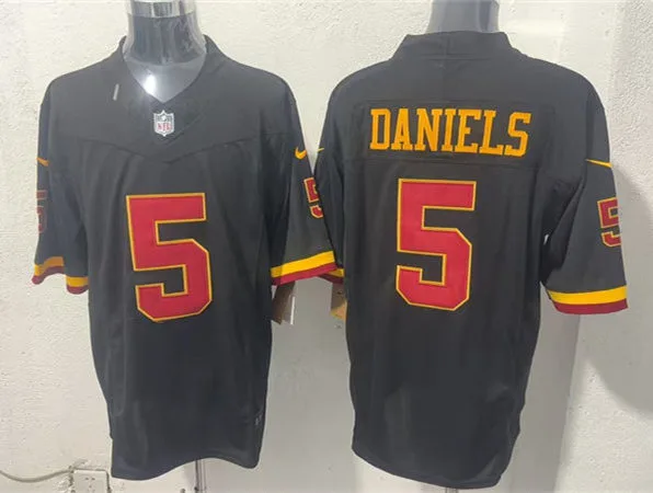 Mens Washington Commanders #5 Jayden Daniels 2026 Black Alternate Vapor F.U.S.E.Limited Jersey