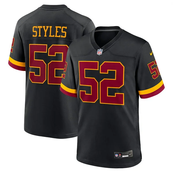 Mens Washington Commanders #52 Sonny Styles 2026 Black Alternate Vapor F.U.S.E.Limited Jersey