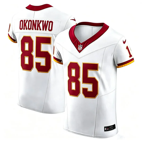 Mens Washington Commanders #85 Chig Okonkwo Nike 2026 White Away Vapor F.U.S.E.Limited Jersey