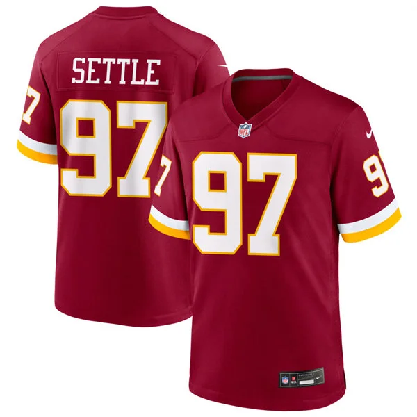 Mens Washington Commanders #97 Tim Settle Nike 2026 Burgundy Vapor F.U.S.E.Limited Jersey