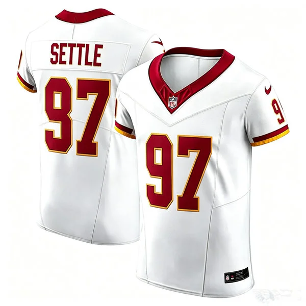 Mens Washington Commanders #97 Tim Settle Nike 2026 White Away Vapor F.U.S.E.Limited Jersey