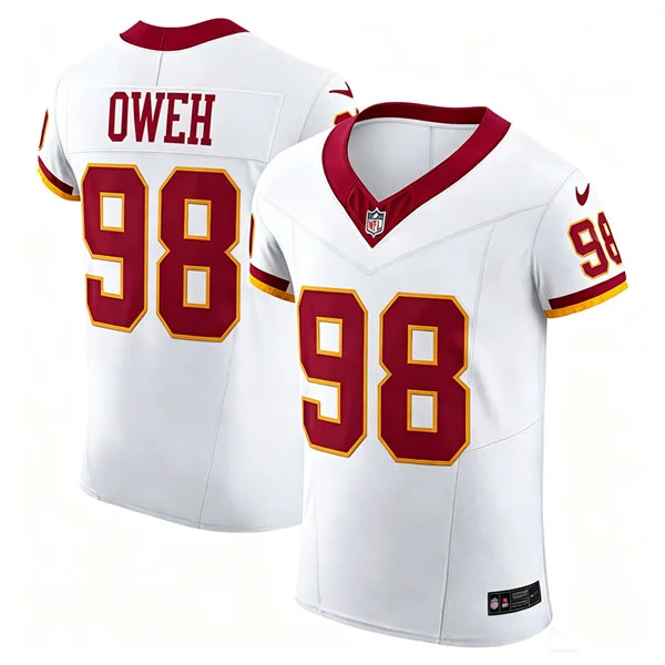 Mens Washington Commanders #98 Odafe Oweh Nike 2026 White Away Vapor F.U.S.E.Limited Jersey