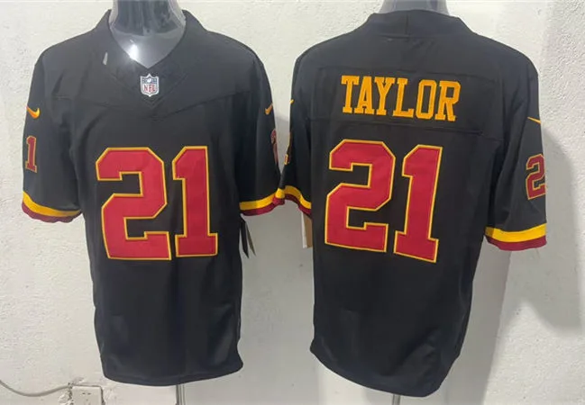 Mens Washington Commanders Retired Player #21 Sean Taylor 2026 Black Alternate Vapor F.U.S.E.Limited Jersey