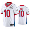 Mens Kansas City Chiefs #10 Tyreek Hill White 2022 AFC Pro Bowl Game Jersey