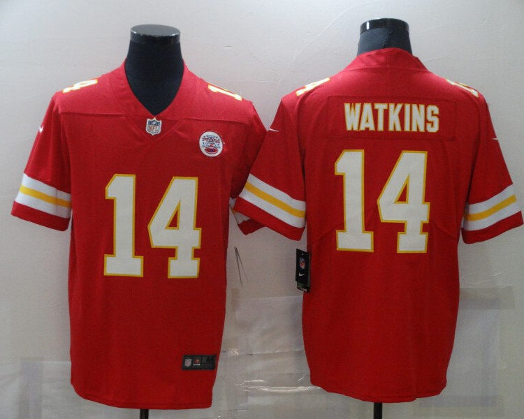 Men's Kansas City Chiefs #14 Sammy Watkins Nike Red Game Player Football Jersey