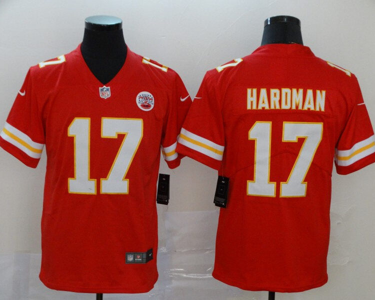 Men's Kansas City Chiefs #17 Mecole Hardman Nike Red Game Player Football Jersey